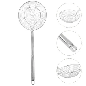 Skimmer Cucharón Redondo Freidora Cesta Acero Inoxidable Colador de Sopa - Imagen 1 de 12