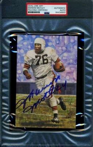 Marion Motley PSA DNA Slabbed Signed Goal Line Art Card Autograph - Picture 1 of 1