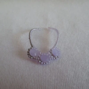 NEW! 2022 Barbie Extra Raquelle Doll Purple & Silver Necklace Jewelry Accessory - Picture 1 of 1