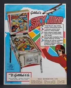 SKY JUMP Gottlieb Original 1974 Pinball Flyer (Rare) - Picture 1 of 1