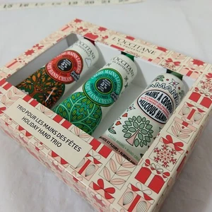 L'Occitane Limited Edition Festive 3-Piece Hand Cream Trio Gift Set NIB - Picture 1 of 10