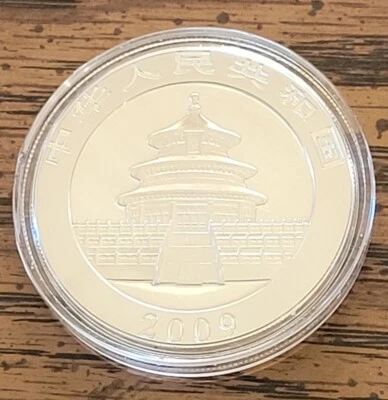 2009 10 Yuan .999 1 ounce Silver China Panda Coin BU Unc in Original Capsule - Image 1 of 4