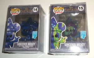 Funko Pop Art Series Disney Fantasia #14 & #15 Sorcerer Mickey Lot, NEW - Picture 1 of 6