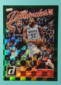2015 Panini Donruss Elite Karl Anthony Towns ROOKIE RC Dominators SP #953/999 - Picture 1 of 4