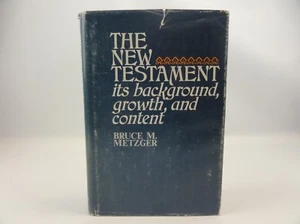 The New Testament its background growth and content Hardcover Book 1978 Metzger - Imagen 1 de 12