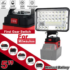 60W Cordless LED Work Light Battery Light Flood Light for Milwaukee M18 Battery