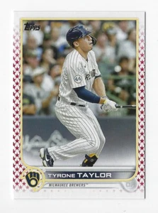 2022 Topps Update #US99 Tyrone Taylor Independence Day Parallel #'d 23/76 - Imagen 1 de 2