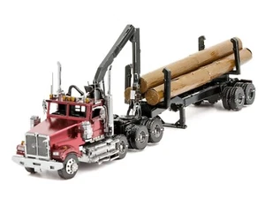 Metal Model Log Truck and Trailer 3D Laser Cut Metal Model DIY Kit Gift Present - Picture 1 of 8