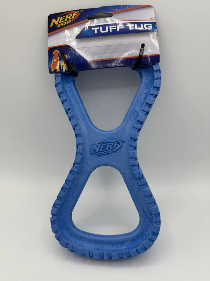 Nuevo Nerf Perro Azul Goma Tuff Tug Perro Duradero Infinito Juguete para Perros L+M Foto 1 de 1