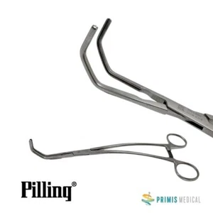 Pilling 35-4004 Satinsky Abrazadera Debakey Mandíbula Curvada 9-3/4" - Imagen 1 de 2