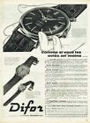 Publicité Advertising 0122  1959  Le Montres Difor  Les 410 Automatic Rubis Inca