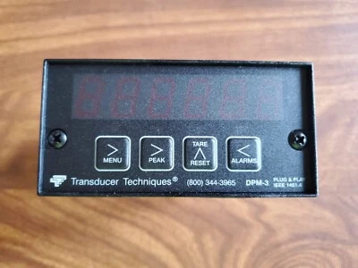 NEW Transducer Techniques Load Cells Force/Torque Sensors DPM-3 Option "U" - Image 1 of 4