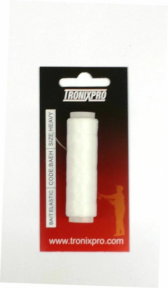 TRONIX KÖDER ELASTISCH 200m SPULE STRAND MEER ANGELGERÄT HAKEN KÖDERCLIP