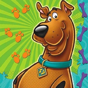 Scooby-Doo Groovy Mystery Cartoon Kids Birthday Party Paper Beverage Napkins - Picture 1 of 1