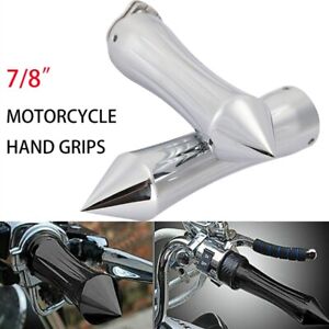 7/8" Motorcycle Handlebar Spike End Hand Grips For Yamaha 1100 XV1100 535 XV535