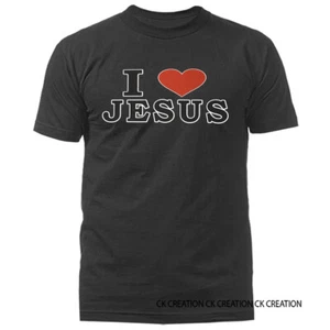 I Love Jesus Christian Religious God Bible Church Jesus Christ T-shirt - Picture 1 of 15