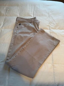 AG Adriano Goldschmied THE PROTEGE Straight Leg Mens Jeans 36 x 28 Beige Khaki - Picture 1 of 6