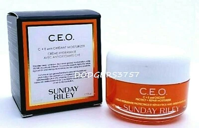 SUNDAY RILEY CEO C.E.O. PROTECT REPAIR MOISTURIZER FULL SIZE 1.7 OZ  NEW  BOX - Image 1 of 3