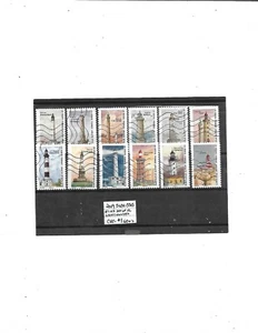 France-2019 #5694-5705 F-VF Used set of 12 Lighthouses Cat-$9.60us - Picture 1 of 1