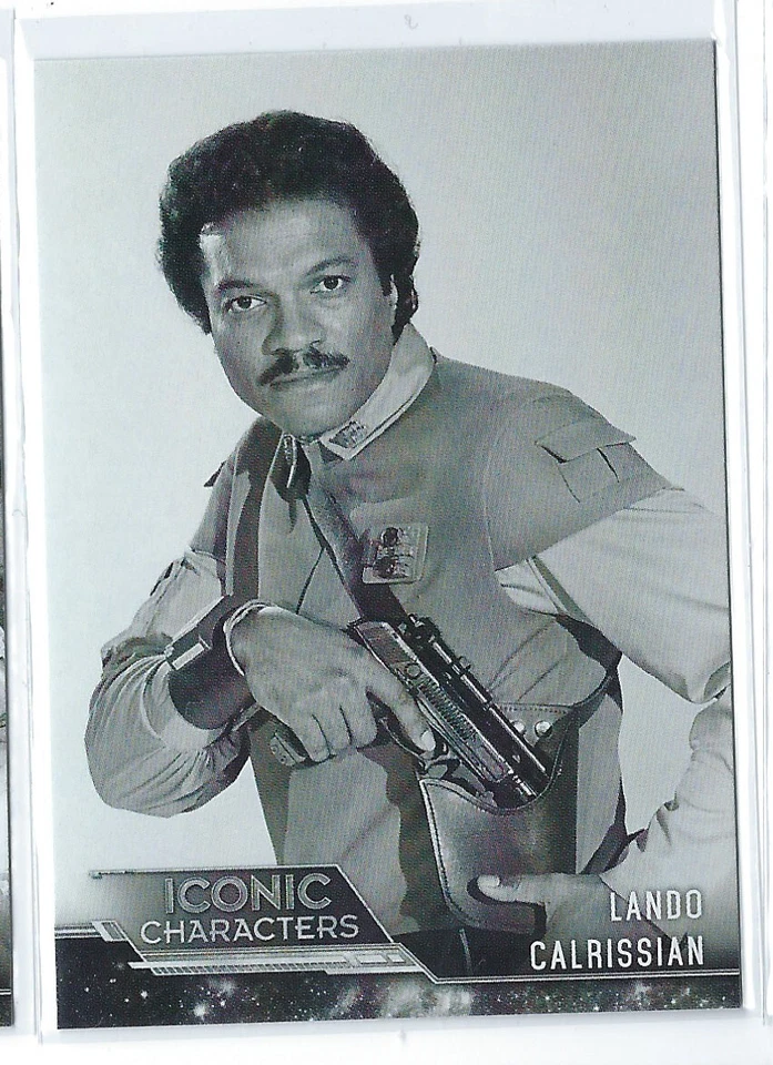 2020 TOPPS STAR WARS ROTJ BLACK AND WHITE ICONIC CHARACTERS IC-4 LANDO CALRISSIA - Image 1 of 1