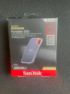 SanDisk Extreme Portable SSD 1 TB, tragbare NVMe SSD, USB-C, bis zu 1.050 MB/s - Bild 1 von 2
