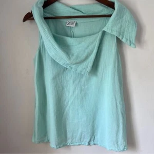 Oh My Gauze! Blaue Bluse mit asymmetrischem Matrosenkragen - Bild 1 von 6