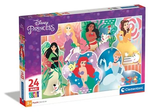 Clementoni Disney Princess Maxi Puzzle 24pcs Princess Supercolor Princess 3+ - Picture 1 of 5