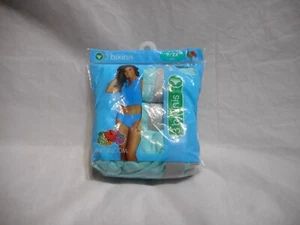 Fruit Of The Loom 3 Bikinis Women's Blue Panty 9/2X - Picture 1 of 5