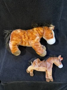 Nuovo vecchio stock di avena Ty Beanie Buddies in pensione 14” e Beanie Babies Oats 8” - Foto 1 di 8