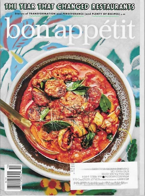 Bon Appetit Magazine Oct 2020 Recipes Cooking Brussel Sprouts & Pork Soup - Image 1 of 2