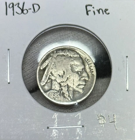 1936-D Buffalo Nickel Fine Cover