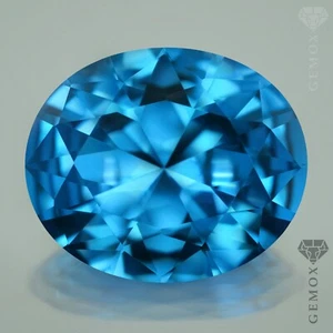 Spinel Authentic Loose Gemstone Oval Cut LabGrown Faceted Aquamarine Blue Stone - Picture 1 of 7