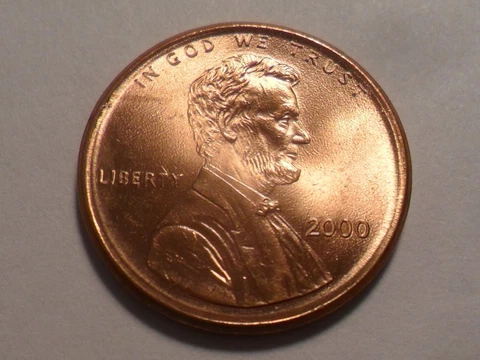 2000-P  BEAUTIFUL RED "BROADSTRUCK ERROR"  LINCOLN CENT!! Cover