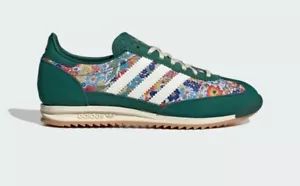 adidas Originals SL 72 OG x Liberty London Shoes Collegiate Green / Cream White - Picture 1 of 12
