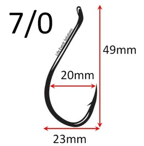** FREE SHIPPING ** Bulk 50 ~ 1000x, 7/0 Octopus Beak Suicide Fishing Hooks - Picture 1 of 2