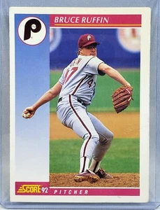 Score BRUCE RUFFIN Card #161 | 1992 MLB Baseball Philadelphia Phillies - Picture 1 of 2