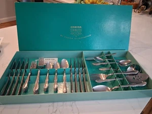 ONEIDA ONEIDACRAFT STAINLESS FLORAL PATTERN - Bild 1 von 8