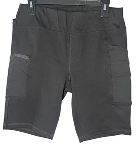Carhartt Force Women’s Utility Cargo Shorts Size M Black Stretch Workwear - Picture 1 of 6