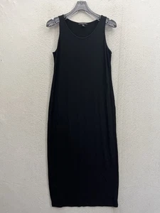 Eileen Fisher Dress Women’s Small Petite Black Midi Sleeveless Stretch - Picture 1 of 7