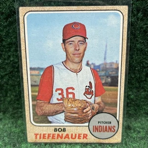 1968 Topps Baseballkarte #269 Bob Tiefenauer Cleveland Indians Sehr guter Erhaltungszustand/EX Ecken! - Bild 1 von 4