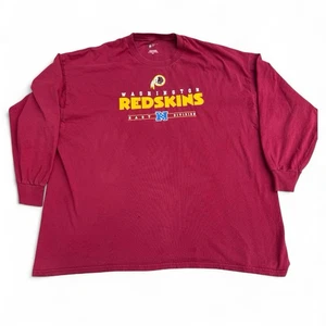 Washington Redskins NFL Long Sleeve Shirt 3XL Vintage Maroon NFC East Cotton - Picture 1 of 7