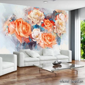 Vlies Fototapete Wandtapete Wandbilder Handgemalte Florale Moderne 3956 - Bild 1 von 3