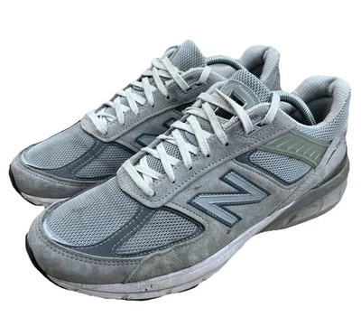New Balance 990v5 M990GL5 Men's Gray Suede Mesh Running Shoes Size 10 D - Image 1 of 4