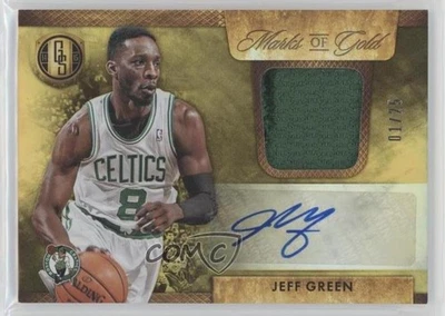 2014-15 Panini Gold Standard Marks of Gold Prime/25 Jeff Green #16 automático Foto 1 de 2