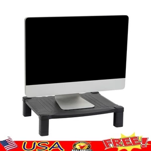 Adjustable Monitor Stand Riser Desk Reduces Neck Pain & Organizes Storage New - Picture 1 of 8