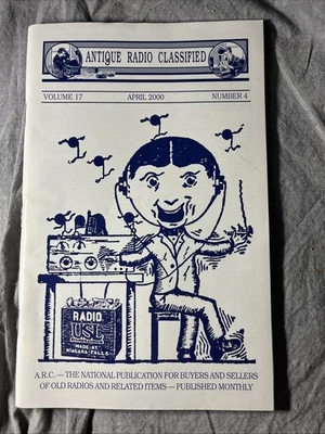 Antique Radio Classified Magazine April 2000. Great Graphics - Image 1 of 4