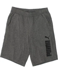PUMA Boys Graphic Sport Shorts 13-14 Years Grey Cotton ZI02 - Picture 1 of 3