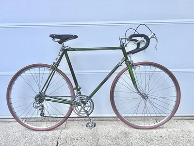 Green Vintage Raleigh Grand Prix Road Bike - 700c Conversion Upgraded Components - Image 1 of 4
