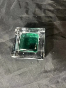 Puzzleweight by Design Ideas 1999 Square Paperweight Sea Water Green Vintage 3in - Picture 1 of 2