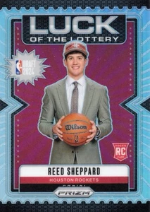 2024-25 Panini Prizm NBA Silver Luck of the Lottery Insert SP Reed Sheppard - Picture 1 of 2